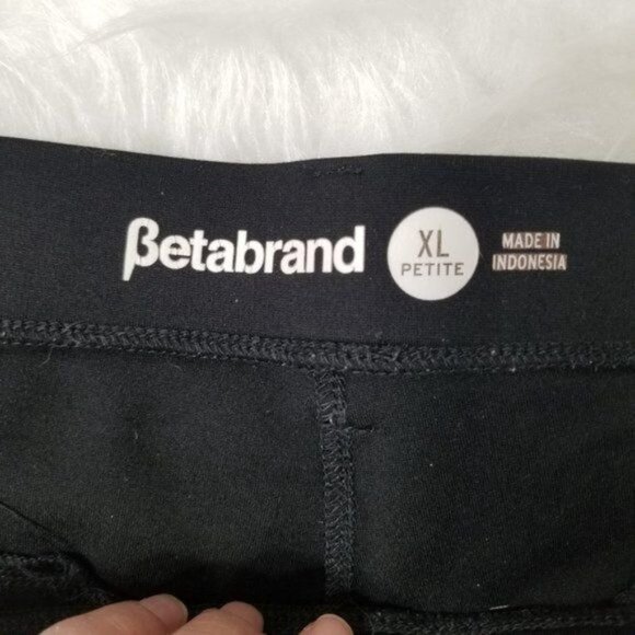 Betabrand Black Classic Straight Leg Dress Yoga Dress Pants XL Petite - Picture 5 of 10